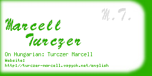 marcell turczer business card
